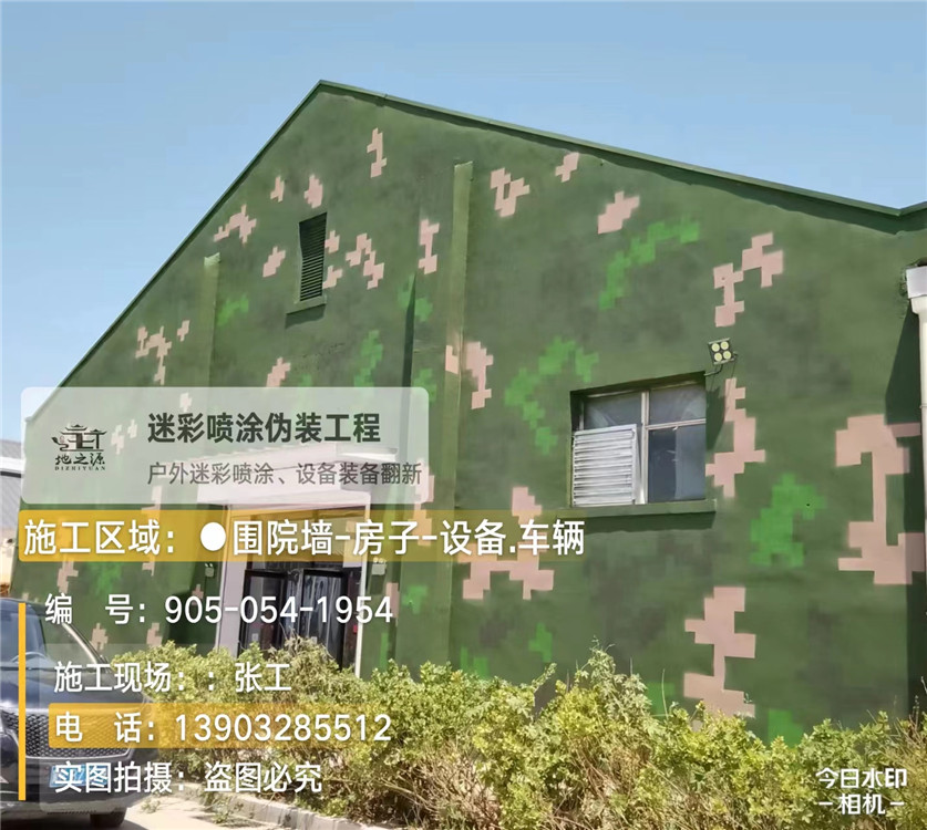 绥化外墙数码迷彩漆施工报价清单（100㎡标准墙面测算）